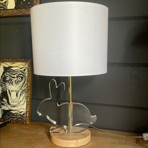 Crate & Barrel Kids Acrylic Bunny Lamp!